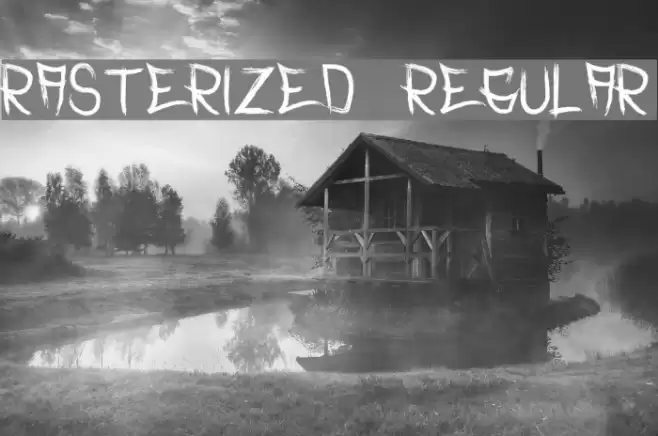 Rasterized  Regular Font examples