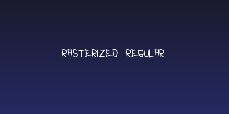 Rasterized  Regular Social Header