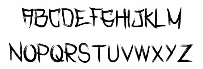 Rasterized  Regular Font LOWERCASE