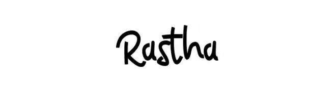 Rastha  フリーフォントのダウンロード