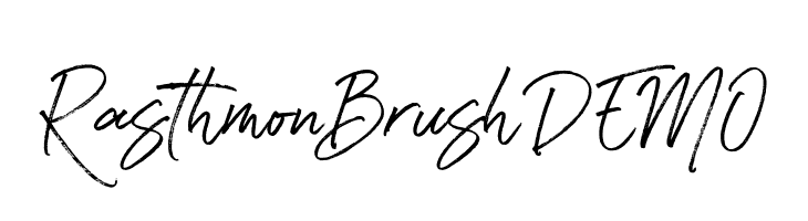 RasthmonBrushDEMO  Frei Schriftart Herunterladen