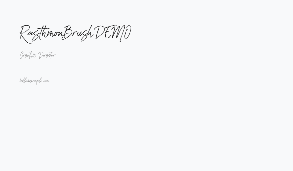RasthmonBrushDEMO Business Card