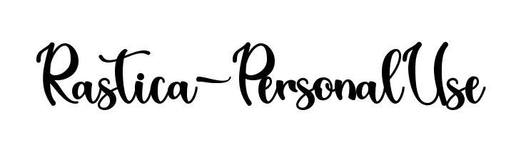 Rastica - Personal Use  नि: शुल्क फ़ॉन्ट्स डाउनलोड