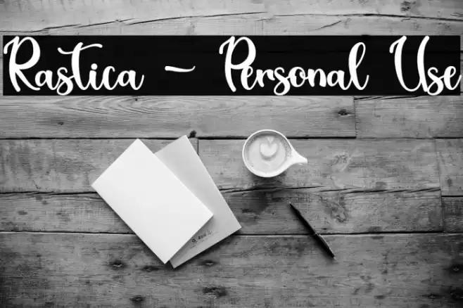 Rastica - Personal Use Font examples