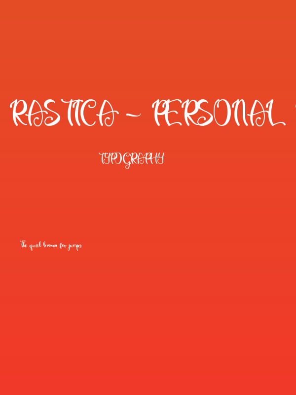 Rastica - Personal Use Poster