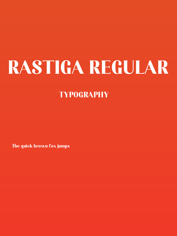 Rastiga Regular Poster