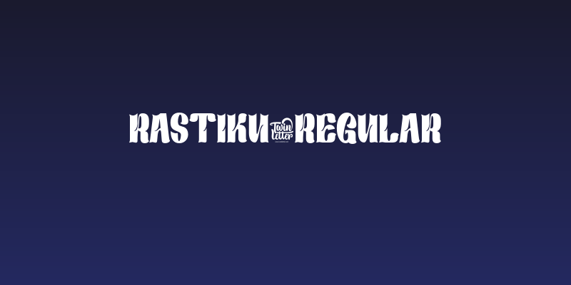 Rastiku-Regular Social Header