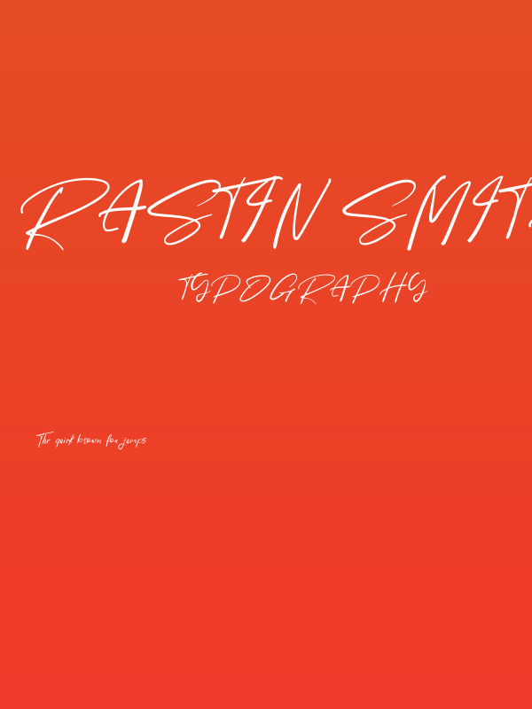 Rastin Smith Poster