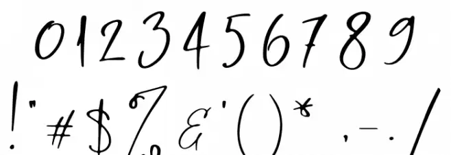 RastyKing Regular Font OTHER CHARS