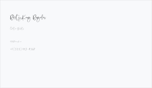 RastyKing Regular Business Card