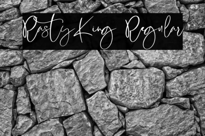 RastyKing Regular Font examples