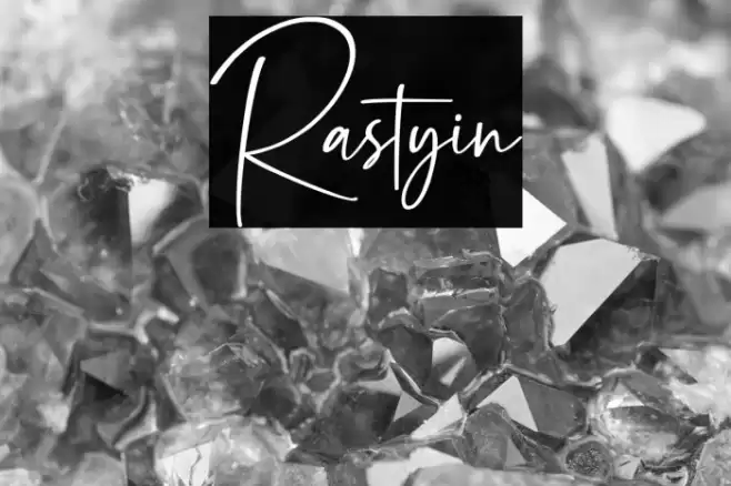 Rastyin Font examples