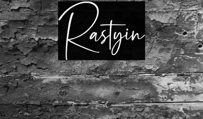 Rastyin Font examples