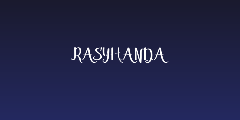 Rasyhanda Social Header