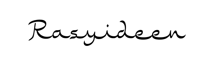 Rasyideen  フリーフォントのダウンロード