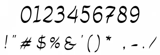 Rasyideen Font OTHER CHARS