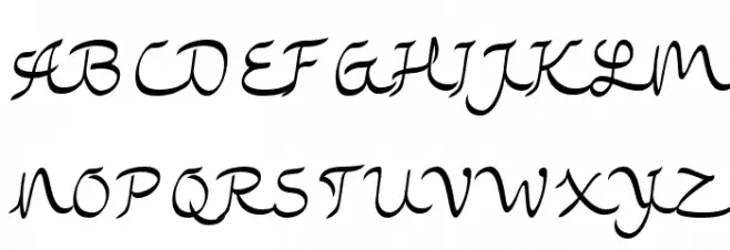 Rasyideen Font UPPERCASE