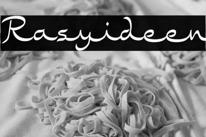 Rasyideen Font examples