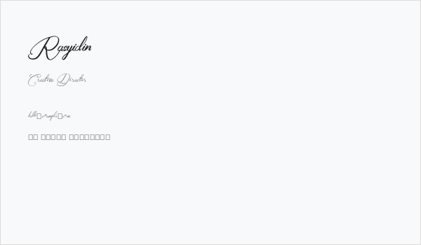 Rasyidin Business Card