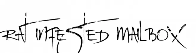 Rat Infested Mailbox  Fuentes Gratis Descargar