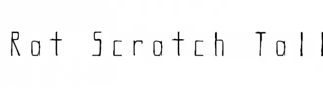 Rat Scratch Tall  les polices de caractères gratuit tlcharger