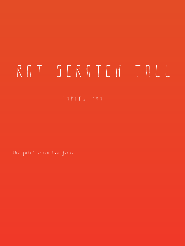 Rat Scratch Tall Poster