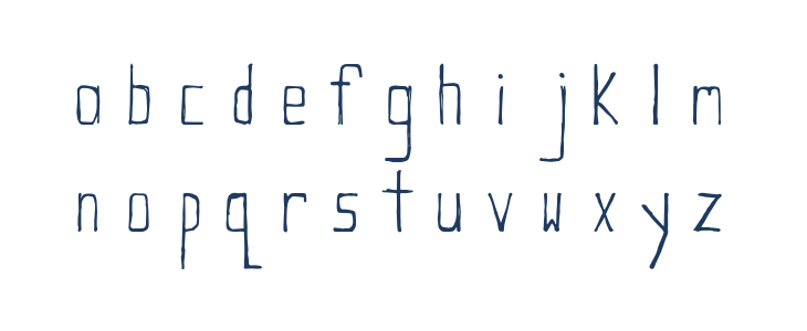 Rat Scratch Tall Lowercase