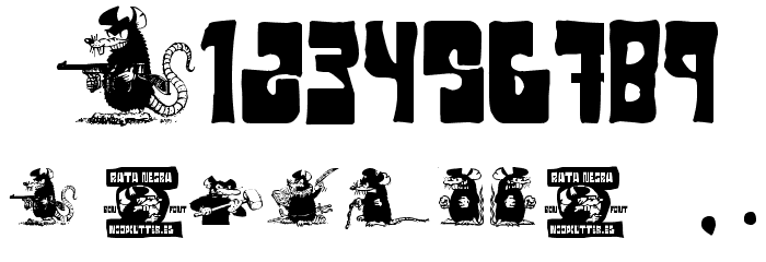Rata Negra Font OTHER CHARS