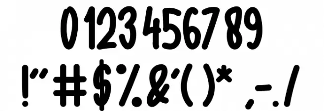 Ratatoileys Font OTHER CHARS