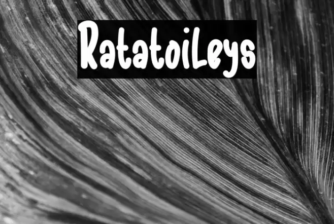 Ratatoileys Font examples