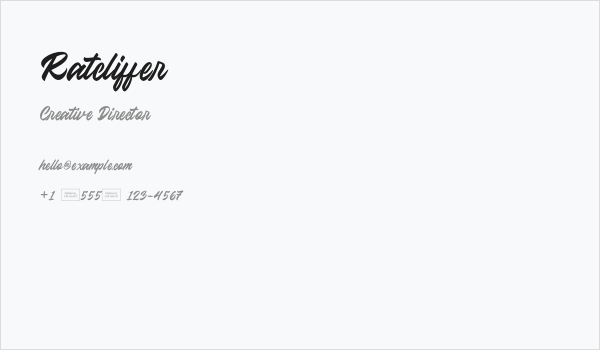 Ratcliffer Business Card