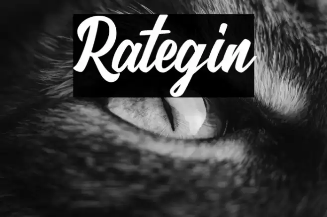 Rategin Font examples