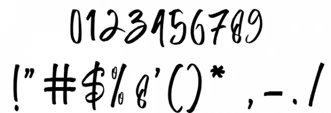 Ratherbe Font OTHER CHARS