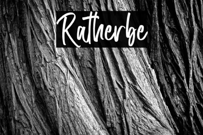 Ratherbe Font examples
