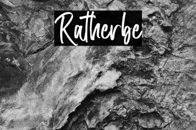 Ratherbe Font examples