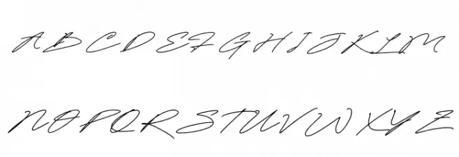 Ratherlafia Forghive Font UPPERCASE