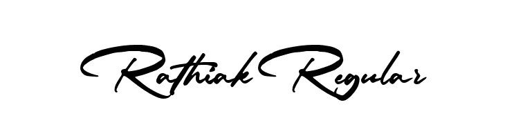 Rathiak Regular  नि: शुल्क फ़ॉन्ट्स डाउनलोड