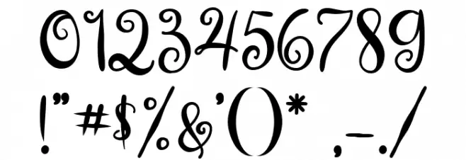 Rathury Font OTHER CHARS