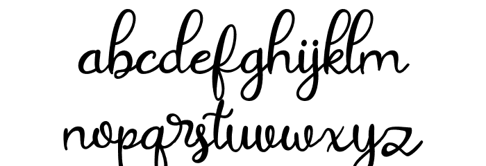 Rathury Font LOWERCASE