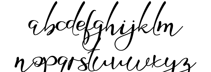 Rathya Font LOWERCASE