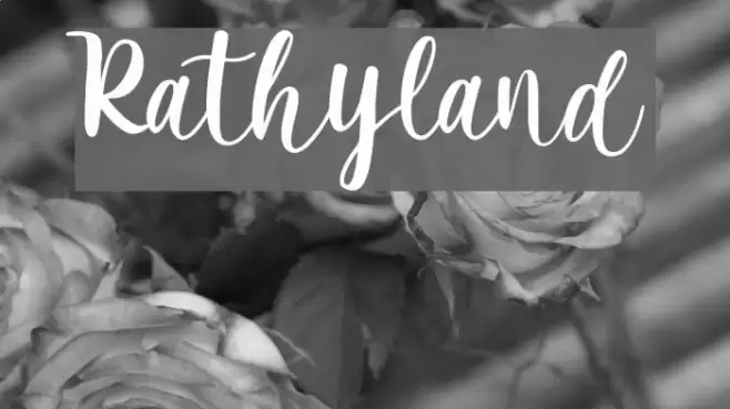 Rathyland Font examples