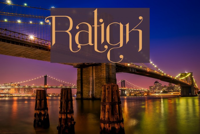 Ratigk Font examples