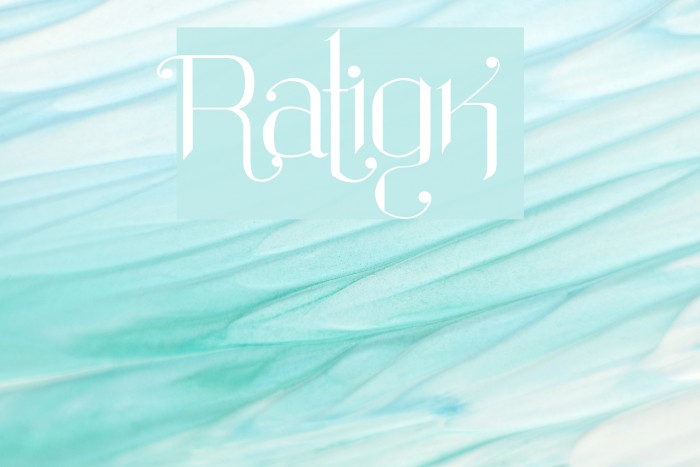 Ratigk Font examples
