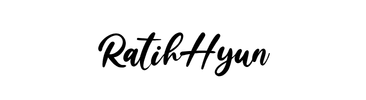 Ratih Hyun  フリーフォントのダウンロード