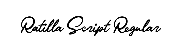 Ratilla Script Regular  フリーフォントのダウンロード