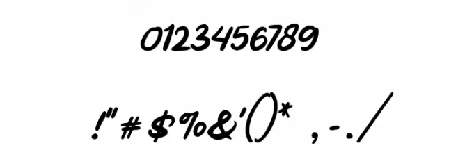 Ratilla Script Regular Font OTHER CHARS