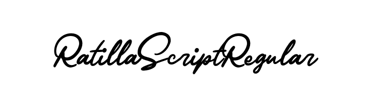 Ratilla Script Regular  フリーフォントのダウンロード