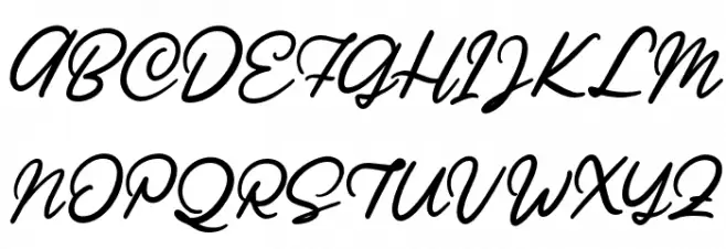 Ratilla Script Regular Schriftart Groß