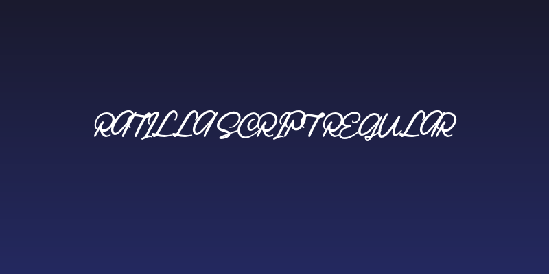 Ratilla Script Regular Social Header