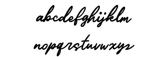 Ratilla Script Regular Font LOWERCASE